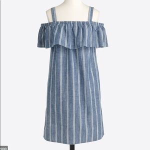 JCREW Flirty Blue/White Striped Summer Dress